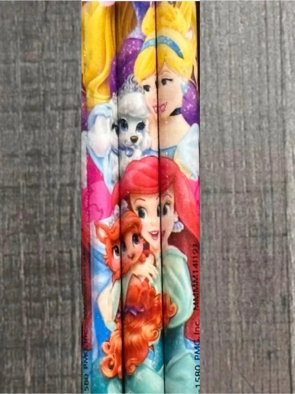 💞 New Set of 3 Disney Princess Palace Pets Pink Pencils With Erasers